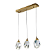 Подвесной светильник Delight Collection Crystal rock II 9701P/3L brass