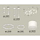 Комплект подвесного светильника Ambrella Light Techno Ring XR92211002 (A9221, A9226, C9236, C9231, N8402)