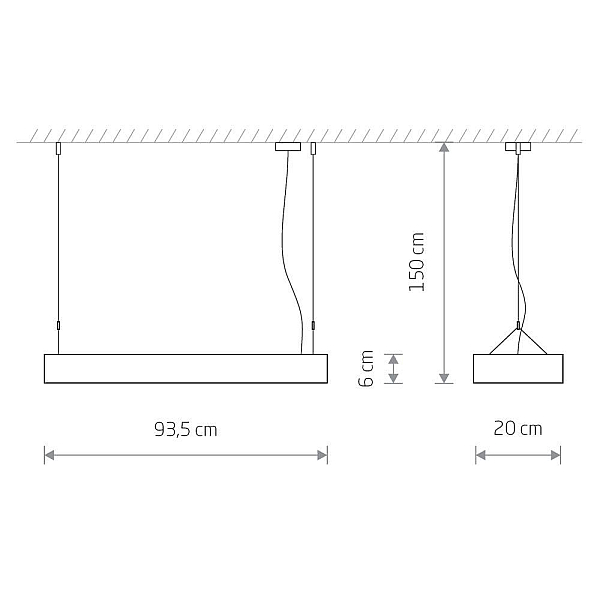 Подвесной светильник Nowodvorski Soft Led 90x20 7532