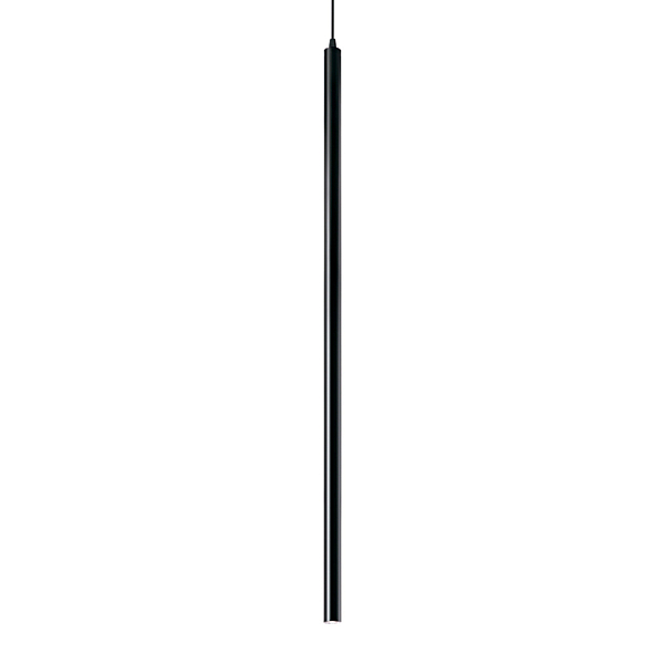 Подвесной светодиодный светильник Ideal Lux Ultrathin SP1 Big Round Nero 142913