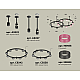 Комплект подвесного светильника Ambrella Light Techno Ring XR92221200 (A9222, A9227, C9238, C9232, N8486, N8484)