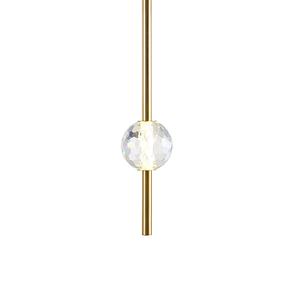 Подвесной светодиодный светильник Indigo Ciondolo 11066/1P Brass V000170L