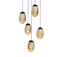 Подвесной светильник Delight Collection MD25090022-5A matt black/champagne