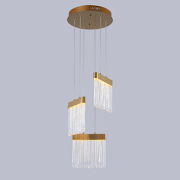 Подвесной светильник Delight Collection P98057-3 antique brass