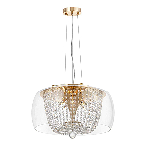 Подвесная люстра Lumina Deco Disposa LDP 7018-500 PR+F.GD