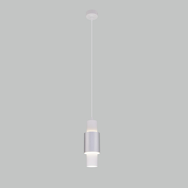 Подвесной светильник Eurosvet Bento 50204/1 LED белый/матовое серебро