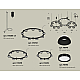 Комплект подвесного светильника Ambrella Light Techno Ring XR92092010 (A9209x3, C9242, C9238, C9232, N8141, N8113)