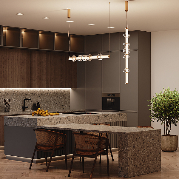 Подвесной светодиодный светильник Maytoni Cosmo MOD210PL-L39BS3K