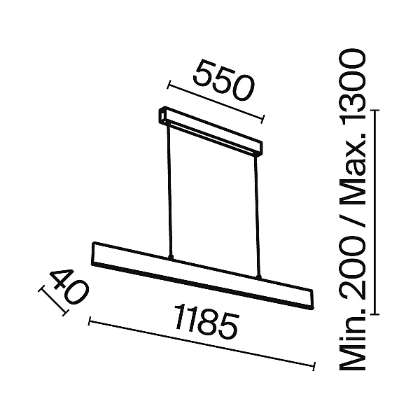 Подвесной светодиодный светильник Maytoni Step P010PL-L30W4K
