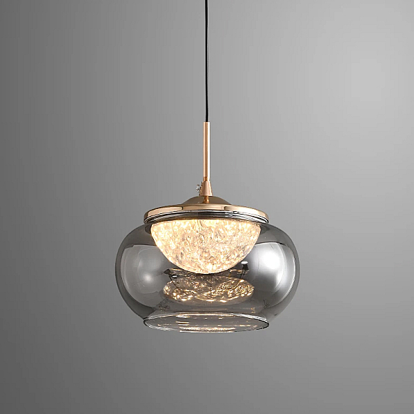 Подвесной светильник Delight Collection MT9128-1H gold/smoke