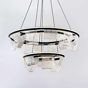 Подвесная люстра LED4U L7706-800-460 BK