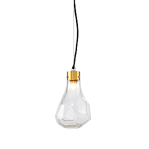 Подвесной светильник Delight Collection KR1197 KR1197P-1 brass/clear