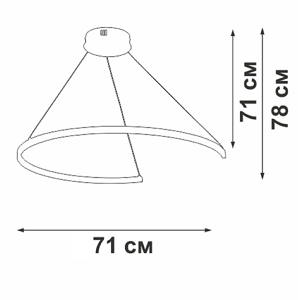 Люстра Vitaluce V2510DT-0/1S