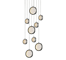 Подвесной светильник Delight Collection Bottega P98014M-9 polished nickel