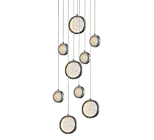Подвесной светильник Delight Collection Bottega P98014M-9 polished nickel