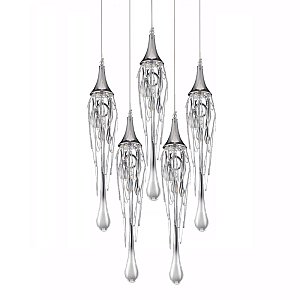 Подвесной светильник Delight Collection Goddess Tears P68009L-5/R chrome