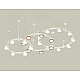Комплект подвесного светильника Ambrella Light Techno Ring XR92212200 (A9221, A9226, C9241, C9232, C9236, C9231, N8126, N8112)