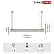 Светильник подвесной Lightera Luara LE102L-120G WIFI