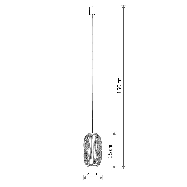 Подвесная люстра Nowodvorski Puket S Wood 11160