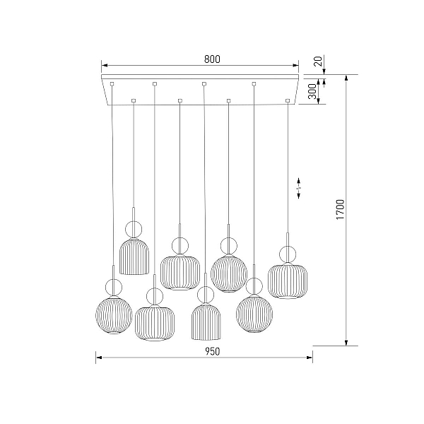 Подвесной светильник TK Lighting 11045 Sophia Cognac a071827