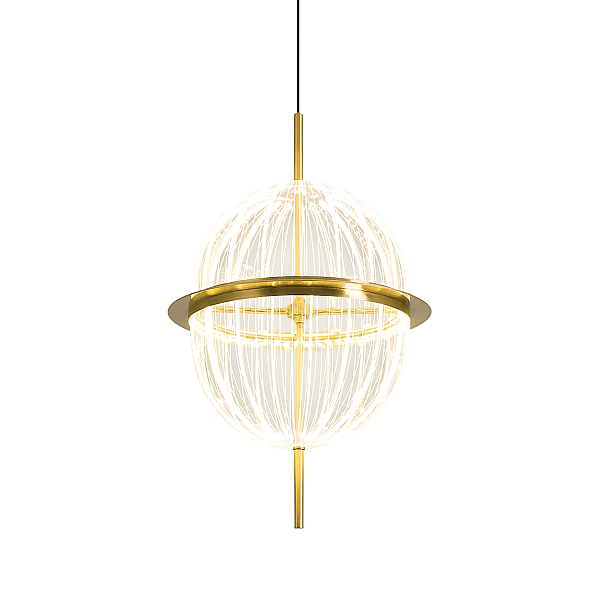 Подвесной светильник Delight Collection 8631P/C gold/clear