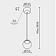 Подвесной светильник Modelux ML.2338.150 BK-GD