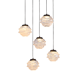 Подвесной светильник Delight Collection MD25030003-5A matt black/clear