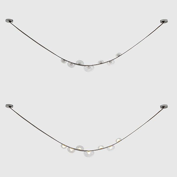 Подвесной светильник Crystal Lux BOSQUE SP7 L3000 BROWN/TRANSPARENT