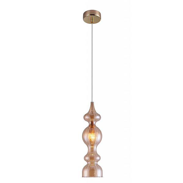 Подвесной светильник Crystal Lux Iris SP1 A Amber