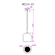 Подвесной светодиодный светильник MyFar Charlie MR2133-1PL