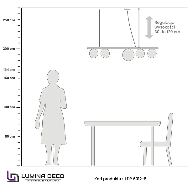 Подвесной светильник Lumina Deco Baristica LDP 6012-5 BK+WT