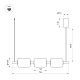Подвесной светильник Arlight SP-CARAMELA-HANG-L720-12W Warm2700 (BK, 360 deg, 230V) (IP20, Натуральный шелк) 056885