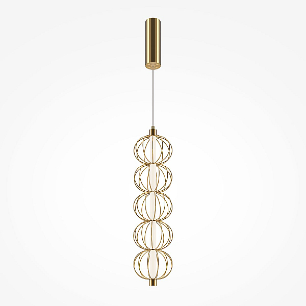 Подвесной светодиодный светильник Maytoni Golden Cage MOD216PL-L10G3K