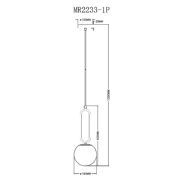 Подвесной светильник MyFar Pierre MR2233-1P
