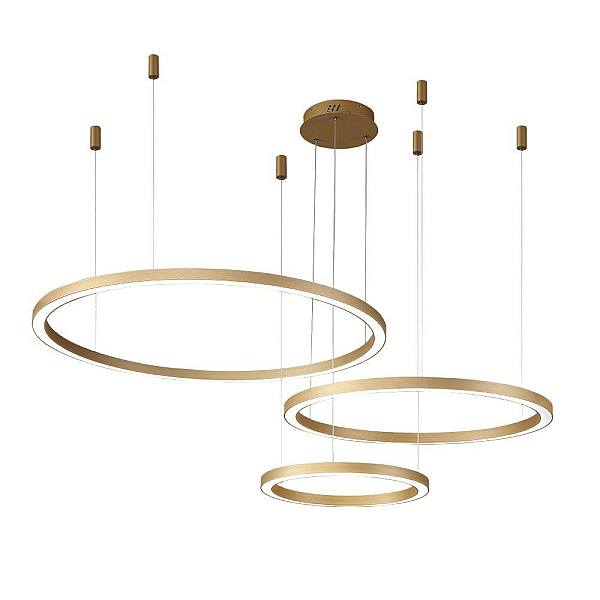Подвесной светодиодный светильник Crystal Lux Fortuna SP158W Led Gold