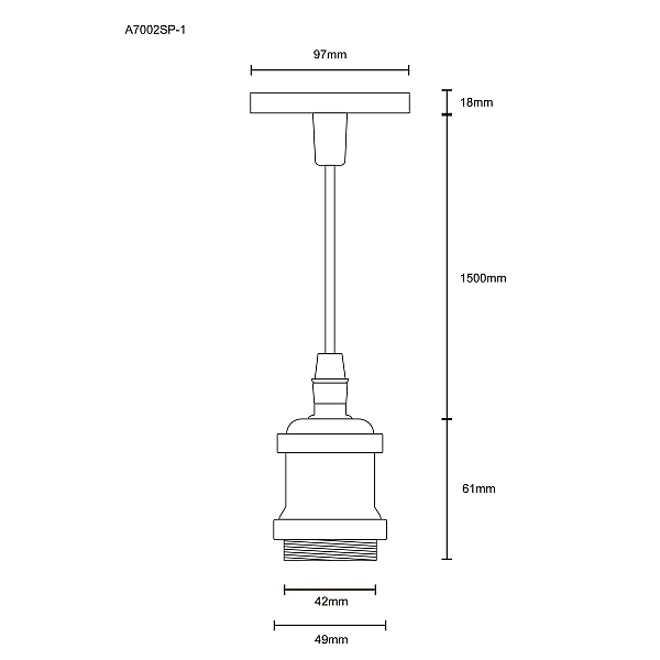 Подвесной светильник Arte Lamp Electra A7002SP-1BC