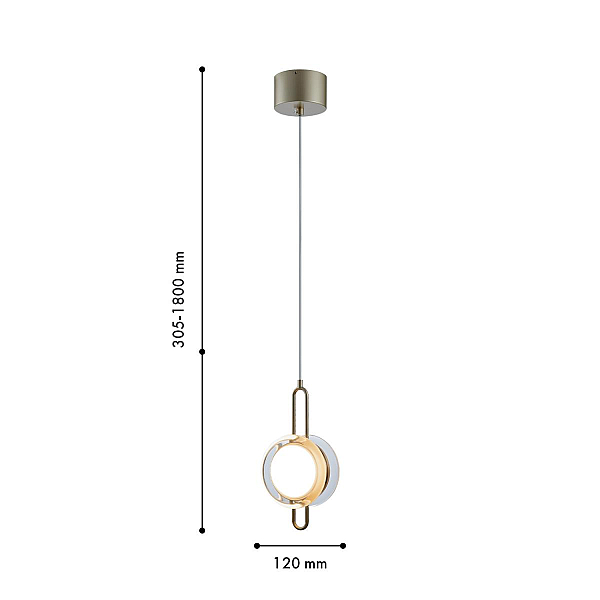Подвесной светодиодный светильник Favourite Yo-yo 4334-2P