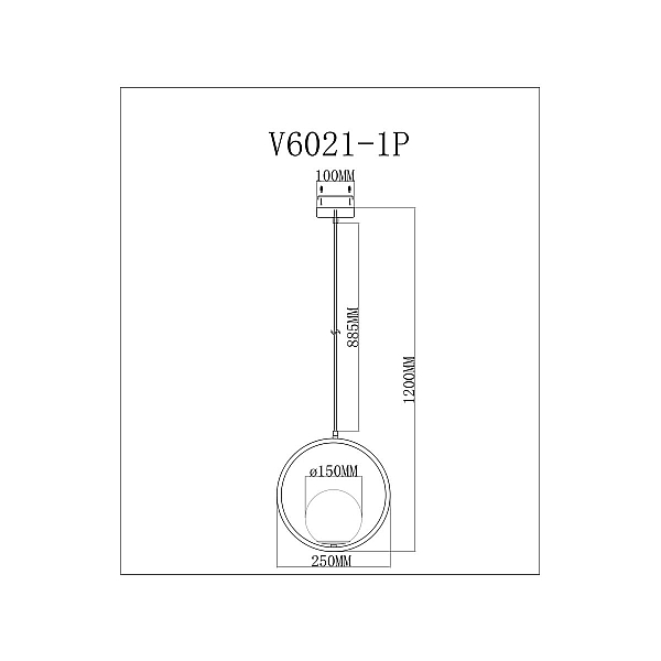 Светильник подвесной Moderli Barocco V11578-1P
