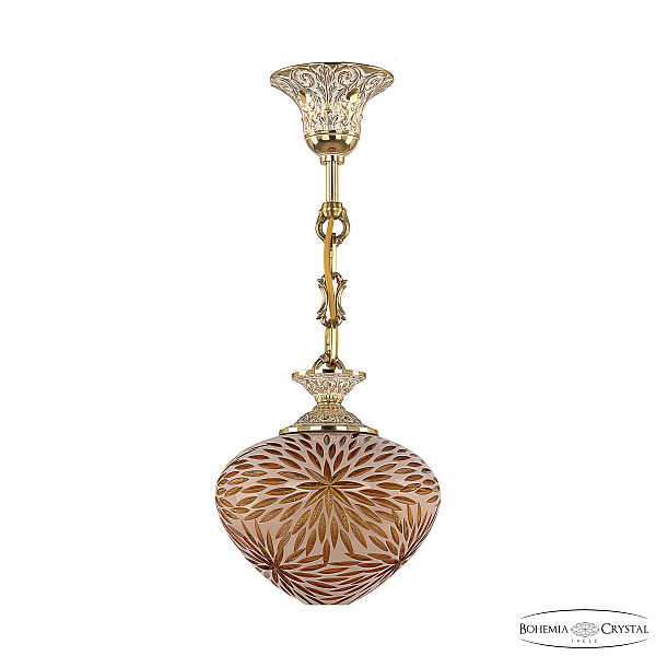 Подвесной светильник Bohemia Ivele Crystal 7003P/18 GW Amber-White/H-1A