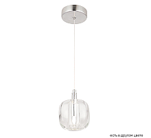 Подвесной светильник Crystal Lux BOX SP1 CHROME/TRANSPARENT