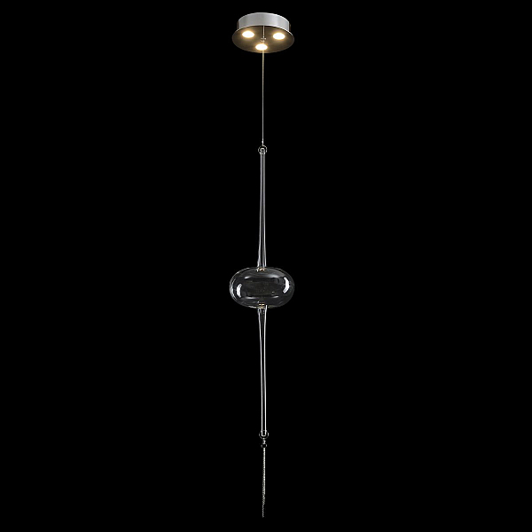 Светильник подвесной Crystal Lux GLASS SP3W LED CHROME