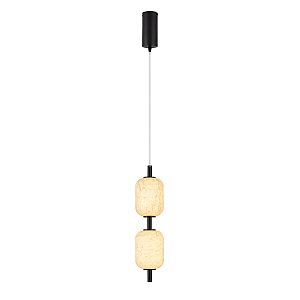 Подвесной светильник Arlight SP-CARAMELA-HANG-R120-7W Warm2700 (BK, 300 deg, 230V) (IP20, Натуральный шелк) 056886