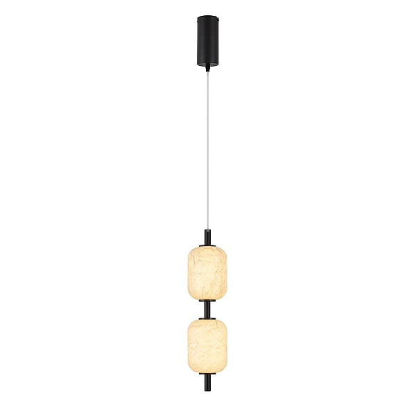 Подвесной светильник Arlight SP-CARAMELA-HANG-R120-7W Warm2700 (BK, 300 deg, 230V) (IP20, Натуральный шелк) 056886