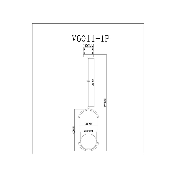 Светильник подвесной Moderli Klaster V11586-1P