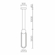 Подвесной светильник LED4U 8576 BK