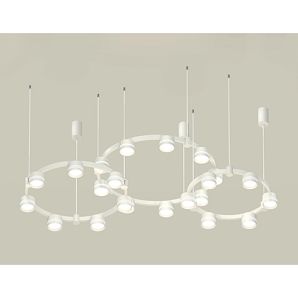 Комплект подвесного светильника Ambrella Light Techno Ring XR92082210 (A9208x3, C9241, C9236, C9231, N8477, N8461)