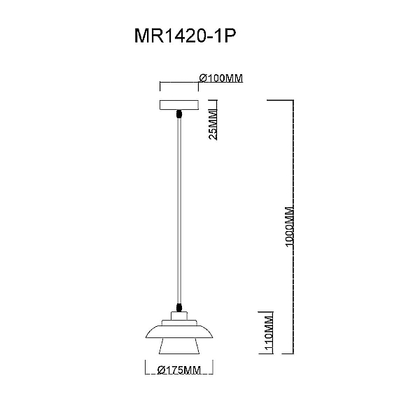 Подвесной светильник MyFar Renata MR1420-1P