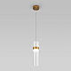 Подвесной светильник Eurosvet Lumen 50244/1 LED латунь/прозрачный a061286
