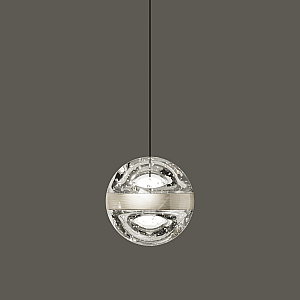 Подвесной светильник Delight Collection Frizzante MD23030088-1A nickel/clear