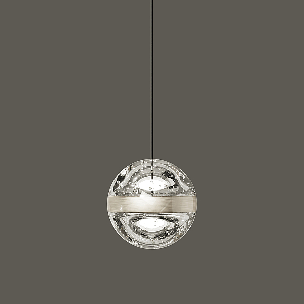Подвесной светильник Delight Collection Frizzante MD23030088-1A nickel/clear